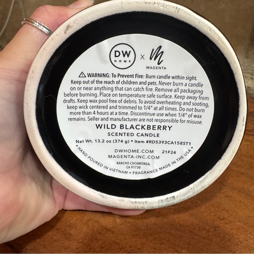 Rae Dunn Wicked Black Cat Candle & Canister - Picture 9 of 9